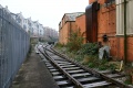 As well as a running line, the Industrial Museum had a line running around the back of buildings on Princes Wharf that was used for storage and maintenance of the stock. © Andrew Ross