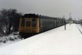 B435 (51373, 59486, 51415) stands at a very snowy Severn Beach.