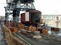 Replicating the loading of wagons under the museum's cranes. © Alan Weeks