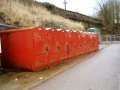 On the approach to Platform 2 are some cycle lockers.
