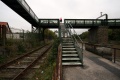 The railway passing under the bridge. The section top left spans Cumberland Road and is a (relatively) modern addition.