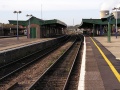 The view west from the east end of the station.