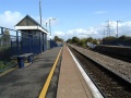 The view along the station. In the direction of Chepstow.