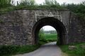 The bridge carrying the Wye Valley Branch over Snipe Hill. Chepstow to the left in this one.