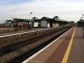 A ground-level view east showing most of the station.