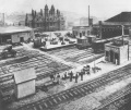 A view of the throat of the station taken in 1872 showing Bristol and Exeter House behind.
