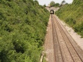 As a result, all the photos from this location were snapped simply by waving the camera around above my head and hoping for the best. This is the view towards Saltford Tunnel.