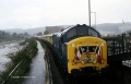 A couple of Class 37s top and tail a special heading for the Bristol Wine Fair. © Geoff Hartland