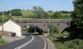 Looking east from Midford Road at the first two arches of Midford Viaduct. © Ian Tiley