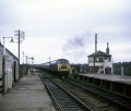 A Peak powers north through the station. Andy was capturing the semaphore signalling before it disappeared which dates the photo to just before the end of 1970. © Andy Kirkham