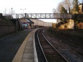 Further up the platform. The footbridge previously linked the two platforms as well as carrying a right of way between Cromwell Road and Station Road.