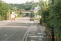A view of Albert Crescent taken by Clive Moore on the 16.6.96. The road under the railway is closed.