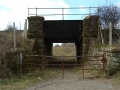 The bridge under which the footpath passes.