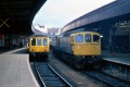 The same unit and a Class 33 with a service for Portsmouth Harbour. May 1981. © Roger Childs