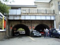 Arches, viaducts and taxi ranks at the east end of the station.