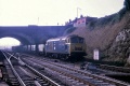 A Hymek runs through the station with a freight. © Andy Kirkham