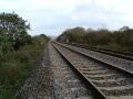 The view east. Nailsea and Backwell Station is just around the corner.