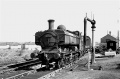A rare photo indeed! This pic shows pannier tank 7722 crossing the bridge in the above two pics. © Gerald Peacock