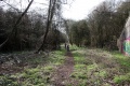 The disused trackbed south of the bridge. At the time the photo was taken this had only recently been cleared.