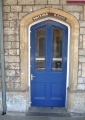A waiting room through one of Brunel's lovely Tudor arches. The door was locked of course...