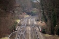 A zoomed view showing the parapets of Carpenters Viaduct and Pagans Hill.