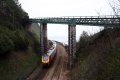 The view east with East Cliff Girder Bridge blocking the view towards Teignmouth Breakwater. © Andrew Ross