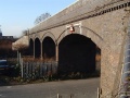 A last look at the bridge. Taken from a staircase that leads to a footpath to Gloucester Road.