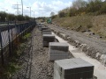 A closer look at the foundations that had gone in ready for building the new platform edge.