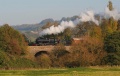 7f 53809 crosses the viaduct with a passenger service on Tuesday 23.10.06