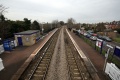 The station viewed from the footbridge.