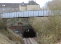 A zoom shot of the tunnel mouth taken from Ashley Hill.