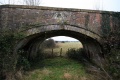 Standing underneath the bridge looking in the direction of the M5 Motorway. The canal has been filled in for a considerable distance.