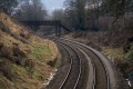 A zoomed view showing Brown's Lane Footbridge.