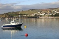 Viewed from the other side of the River Teign, a Voyager snakes along the river bank. © Andrew Ross