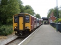 150244 takes a diversion through Redland station during an engineering blockade at Filton Abbey Wood. 14.6.04.