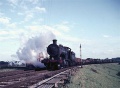 2871 passes the old signalbox at Westerleigh North Junction with a freight. © Gerald Peacock