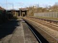 Looking north. The bridge in the distance carried the MR mainline from Temple Meads across the GWR one and is now in use as a cycle path.