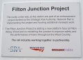 The notice telling passengers what was happening at the station.