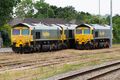 Four Class 66 were stabled at the station during my visit.