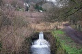 A weir replaced the lock gates at the east end of the lock.