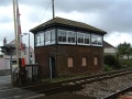 A close up of the signal box.