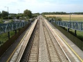 The view south from the footbridge. The view north is obscured by Box Road bridge.
