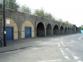 The arches as viewed from the junction with Gas Lane.