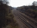 Standing on the bridge at Ducie Road, looking in the direction of Dr Days Junction.