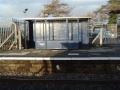 The shelter on the Up platform.