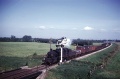 Loco number 46525 is about to cross Congresbury Yeo with a freight. Just behind the train is a very short signal. This was because of limited visibilty at Congresbury Station due to the vicinity of the A370 road bridge. © Gerald Peacock