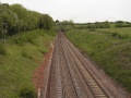 The view north showing an aqueduct and the south portal of Wickwar Tunnel.