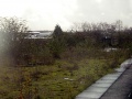 A view across the platforms showing some railings buried amongst the buddleia. Just visible in the background are the lines to Bristol Parkway. © Capt. Flack