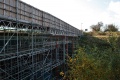 10 months later and the temporary structure is in use.