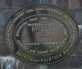 A plaque located midway along the western side of the viaduct. © Ian Tiley